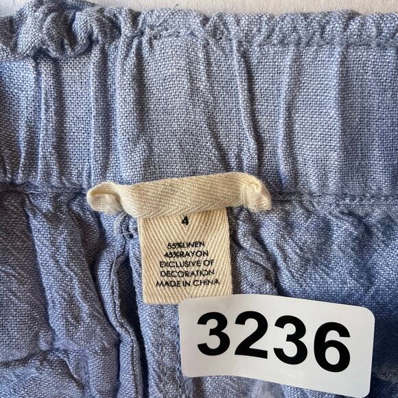 MASON & BELLE Women Elastic Waist Casual Straight Pants size 4, Blue - Picture 11 of 12